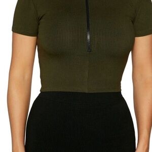 naked wardrobe Womens Top Size:small Green. New with tags